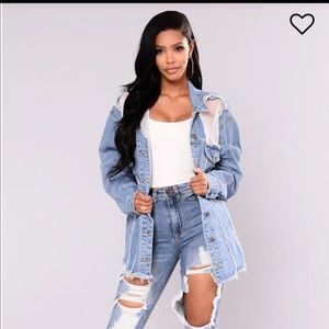 Oversized denim jacket